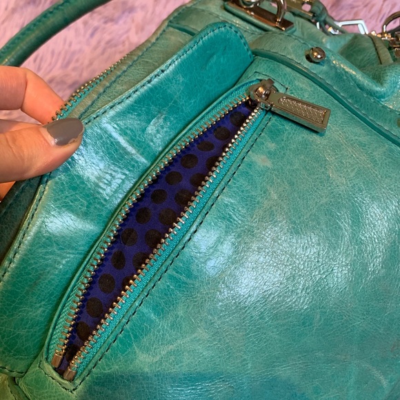 Teal Rececca Minkoff handbag. - Picture 5 of 8